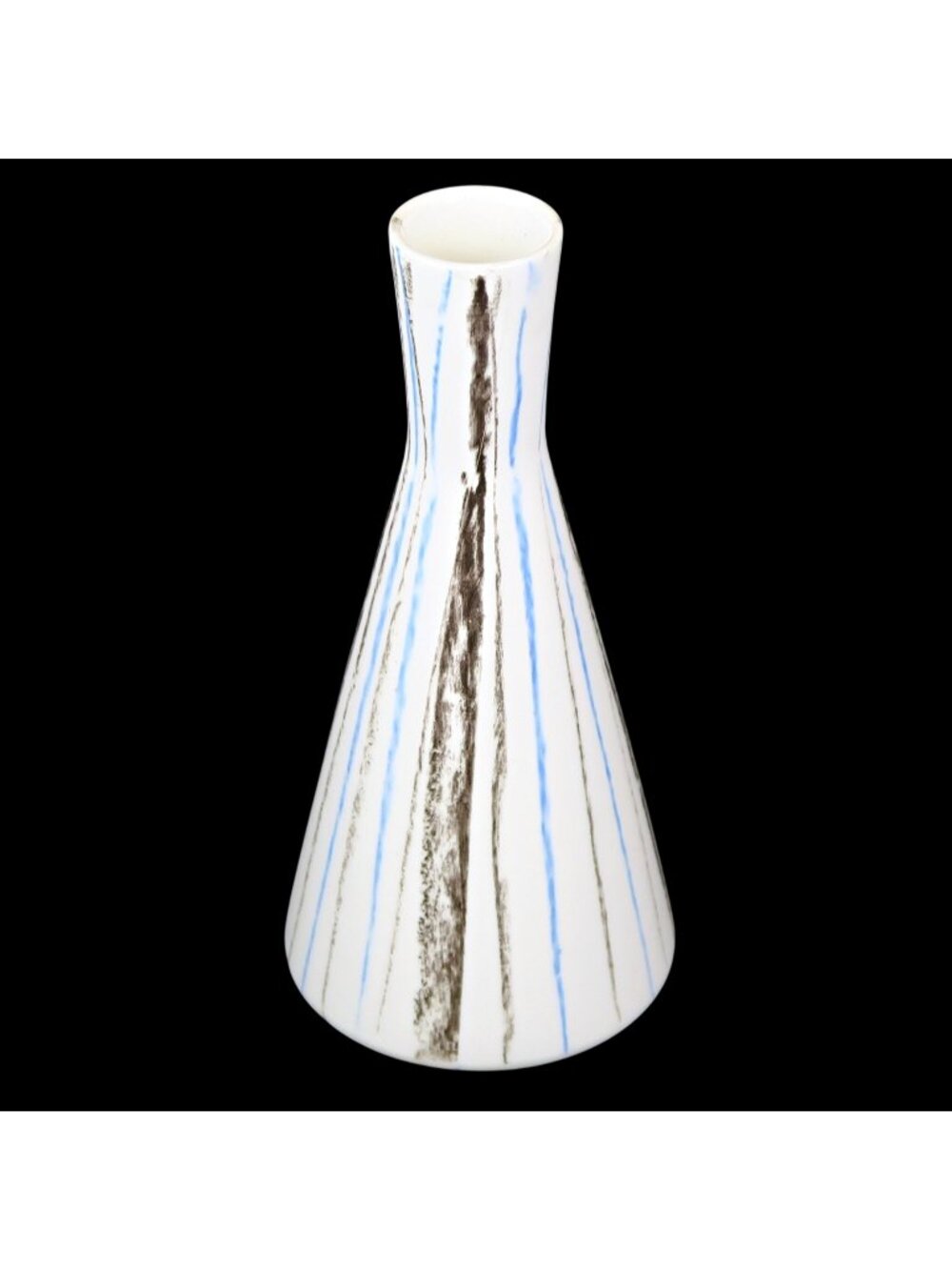 Striped Bud Vase - Mid-Century UCAGCO Ceramics - Vintage Japan - MCM Home Decor